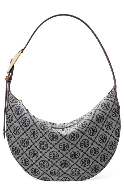 Small T Monogram Jacquard Balloon Bag
