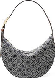 Tory Burch Small T Monogram Jacquard Balloon Bag