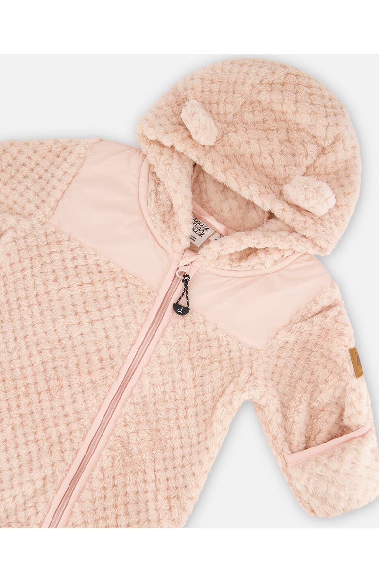 Deux par Deux Baby Girl's Baby One Piece Plush Pink, Alternate, color,