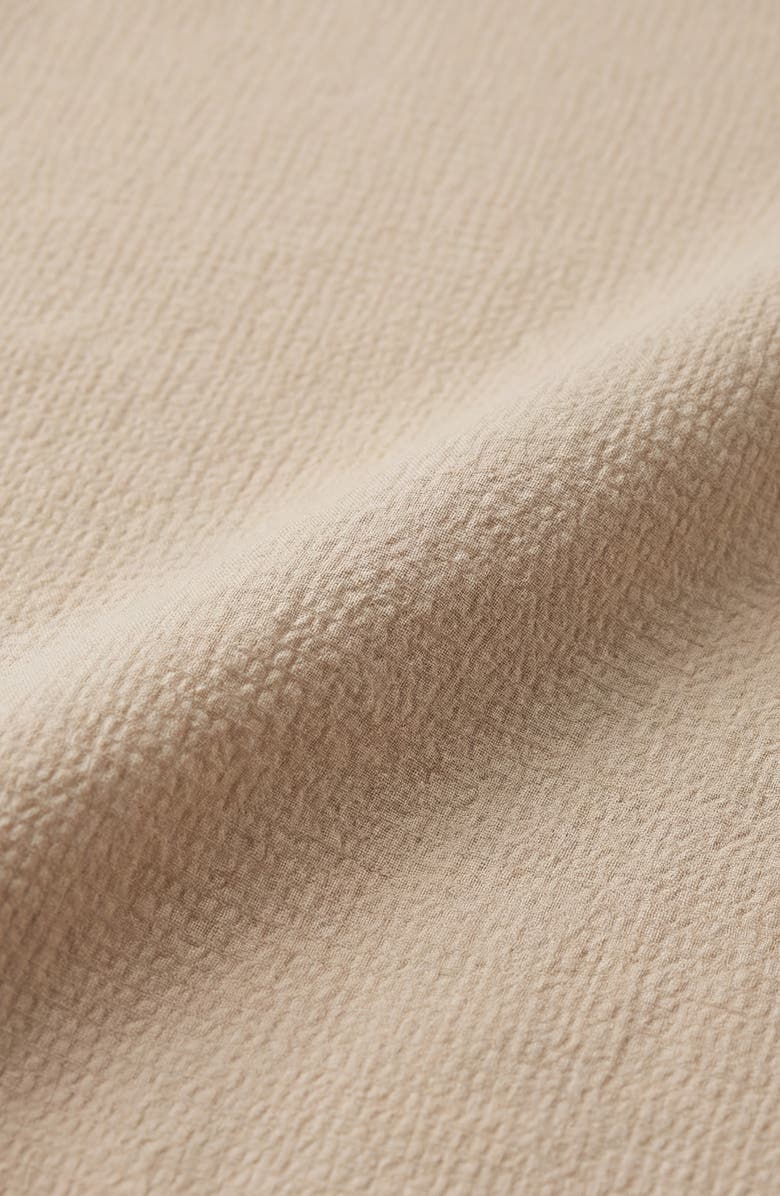 Report Collection Solid Short Sleeve Seersucker Button-Down Shirt, Alternate, color, Twill