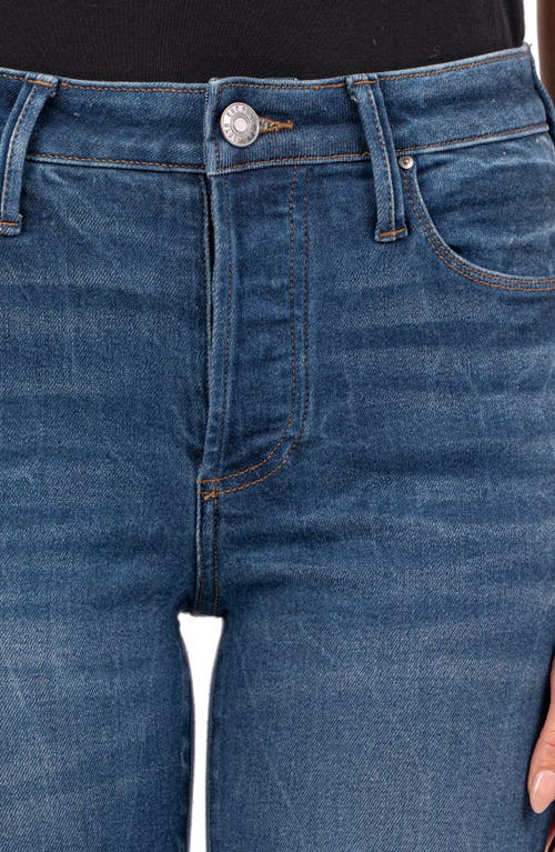 Kut From The Kloth Charlize High Waist Raw Hem Ankle Skinny Jeans In Jubilant