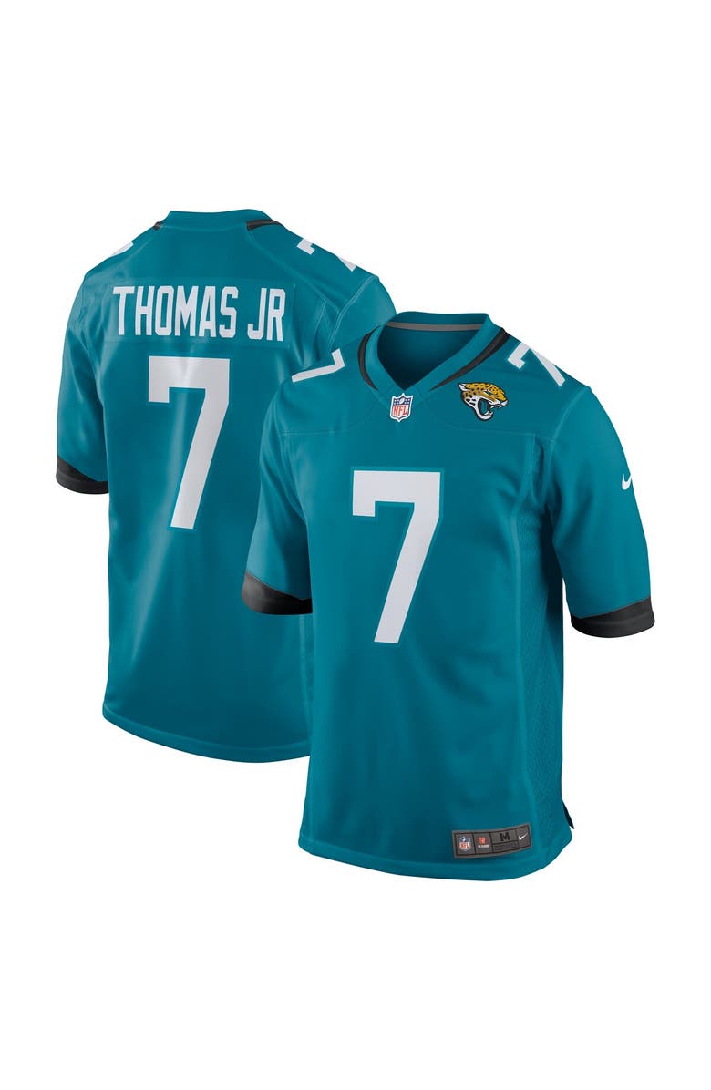 Nike Men's Nike Brian Thomas Jr Teal Jacksonville Jaguars  Player Game Jersey, Alternate, color, Teal