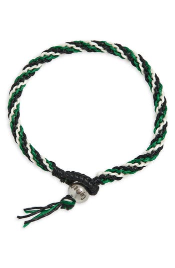 Caputo & Co Macramé Knotted Stripe Bracelet