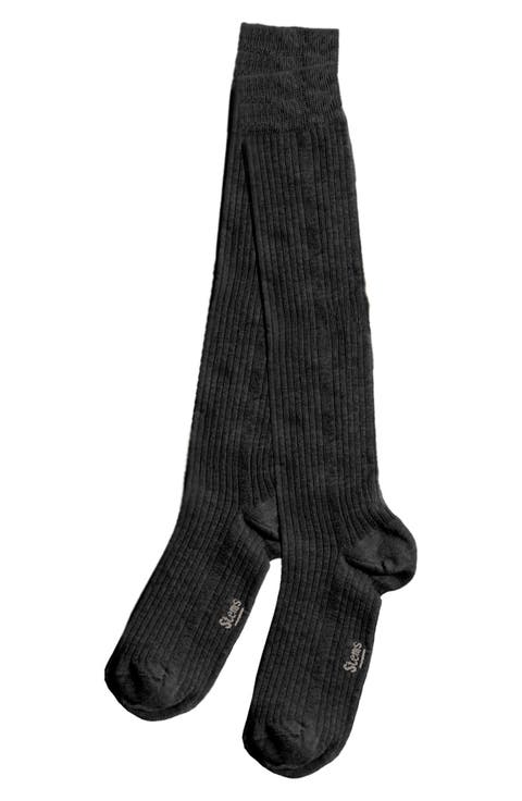 Cotton & Cashmere Blend Knee High Socks