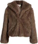 Open Edit Faux Fur Jacket
