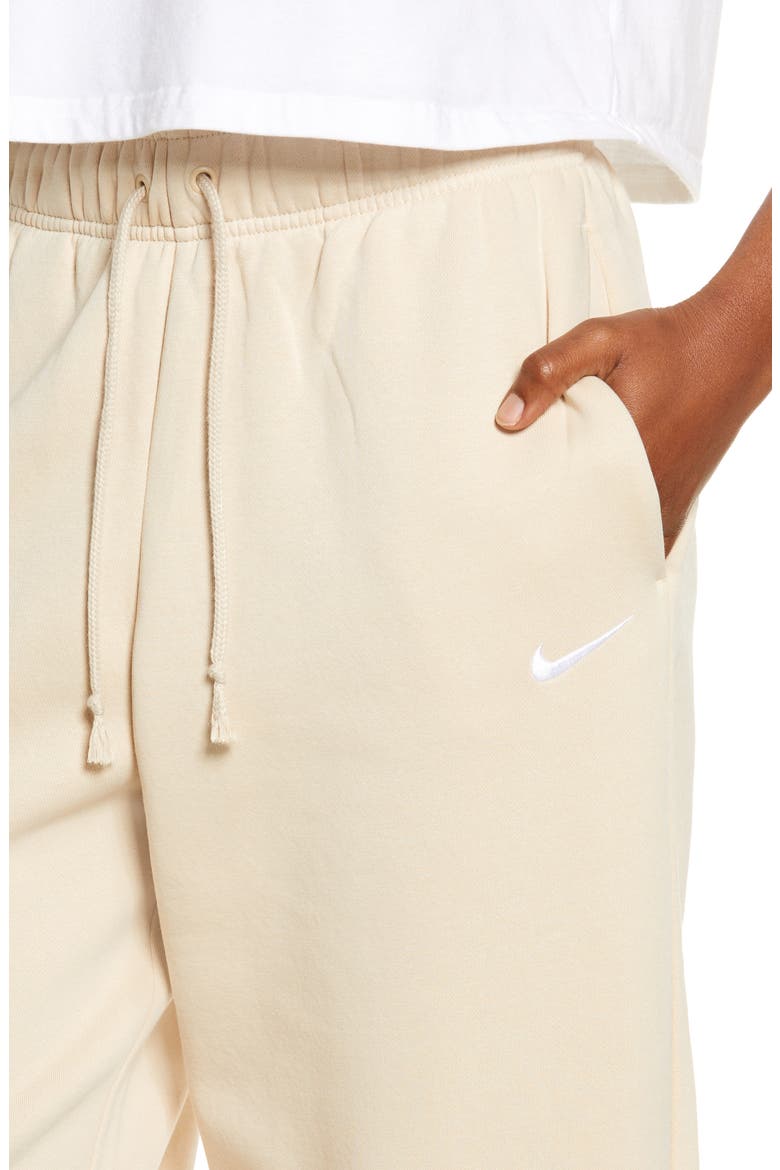 Sportswear Essentials Curve Ankle Pants, Alternate, color, SANDDRIFT/ WHITE