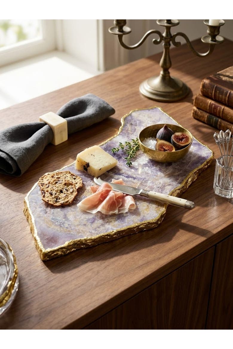 Dazzle Cheese Board, Alternate, color, Amethyst
