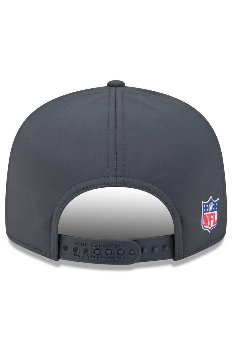 Men's New Era Charcoal New York Jets 2025 Sideline Cold Weather Split Panel 9FIFTY Snapback Hat, Alternate, color, Charcoal