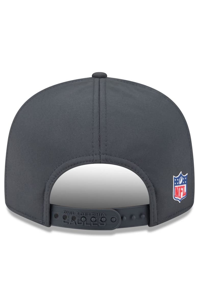 New Era Men's New Era Charcoal New York Jets 2025 Sideline Cold Weather Split Panel 9FIFTY Snapback Hat, Alternate, color, Charcoal