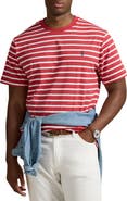 Polo Ralph Lauren Big & Tall Striped Jersey Crewneck T-Shirt
