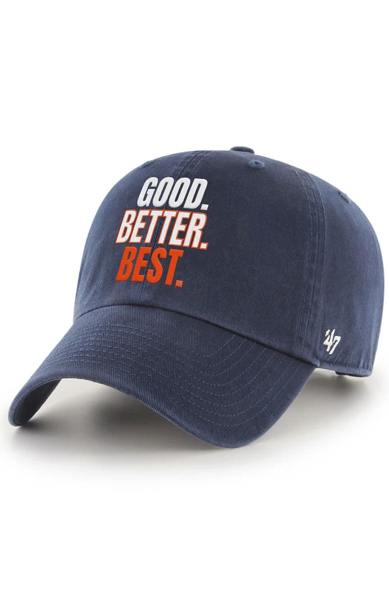 '47 Men's '47 Navy Chicago Bears Good. Better. Best. Clean Up Adjustable Hat, Alternate, color, Navy