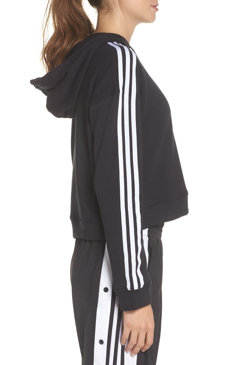 adidas Originals Crop Hoodie, Alternate, color, 
