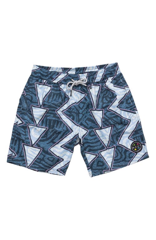 Maui And Sons Maui & Sons Coaster Geo Print Microfiber Swim Trunks