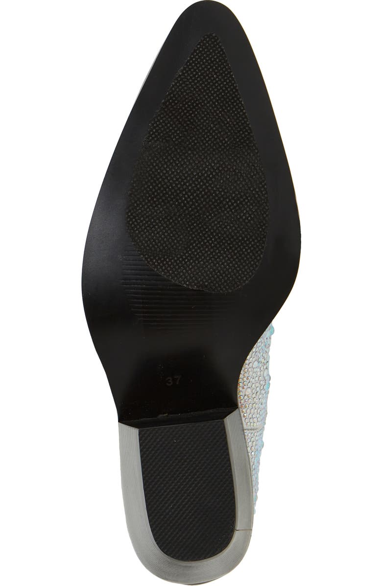AZALEA WANG Boosts Crystal Western Boot, Alternate, color,