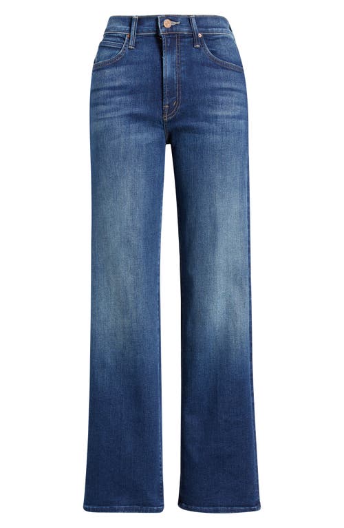Mother Lil Kick It High Waist Straight Leg Jeans In Blue