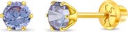 In Season Jewelry 14k Classic Prong Solitaire Earrings