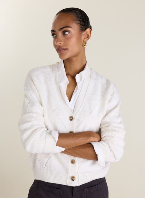 Eli Merino Argyle Cardigan