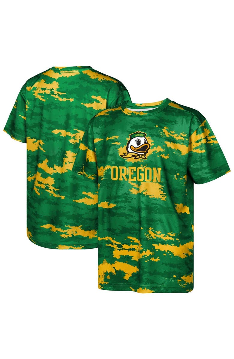 Outerstuff Youth Green Oregon Ducks Scrimmage Sublimated T-Shirt, Main, color, Green