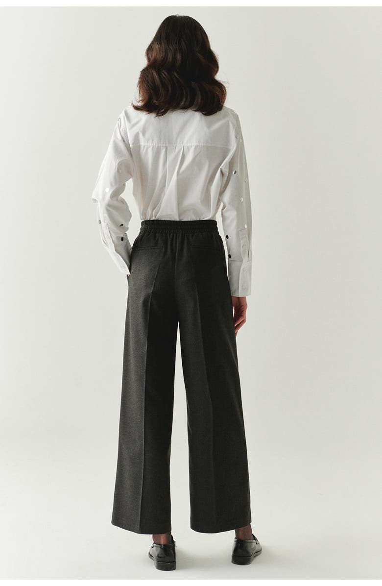 Exquise Livia Drawstring Wide Leg Pants, Alternate, color, Grey