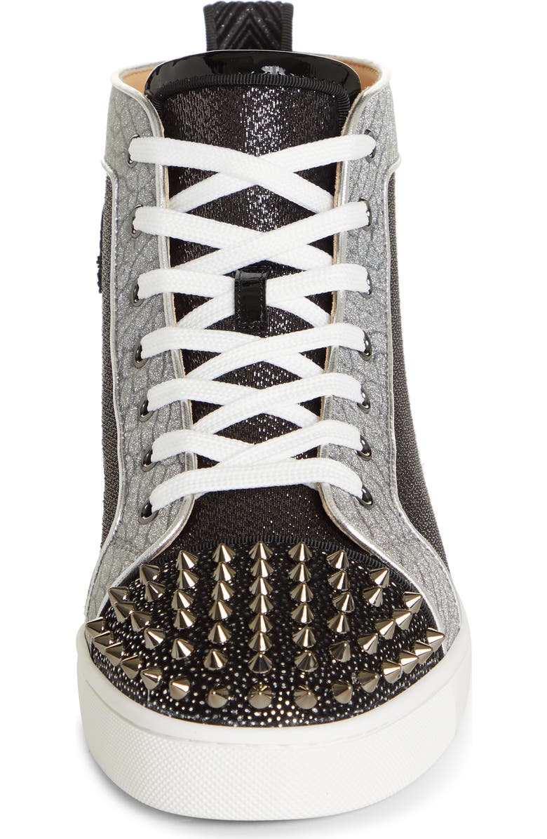 Christian Louboutin Lou Spikes Orlato High Top Sneaker, Alternate, color,