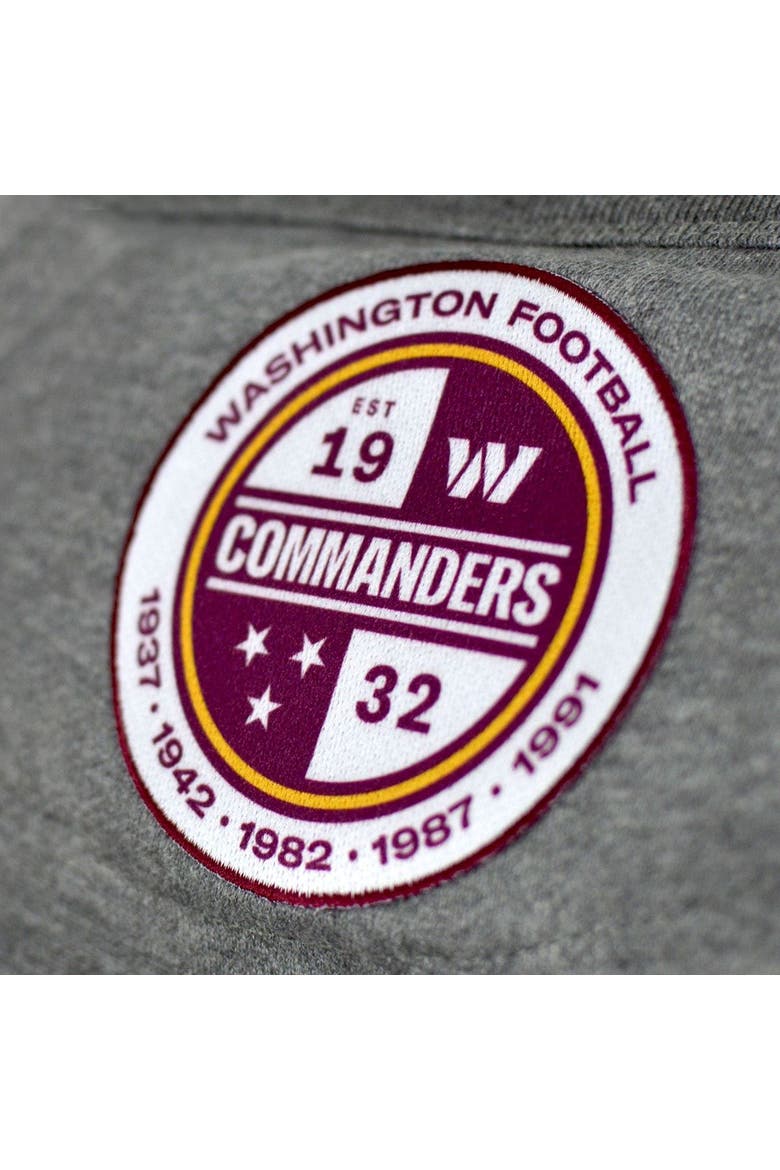 Men's DC PROPER Heather Gray Washington Commanders Signature Raglan Vintage Pullover Sweatshirt, Alternate, color, Heather Gray