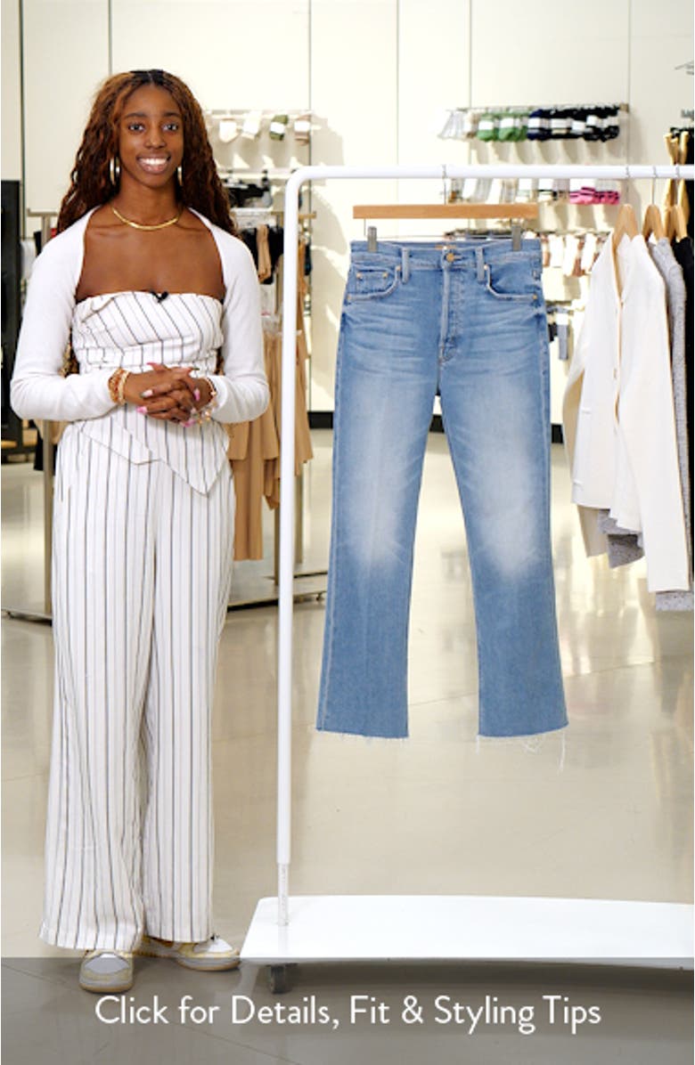The Tripper High Waist Ankle Fray Flare Jeans, sales video thumbnail