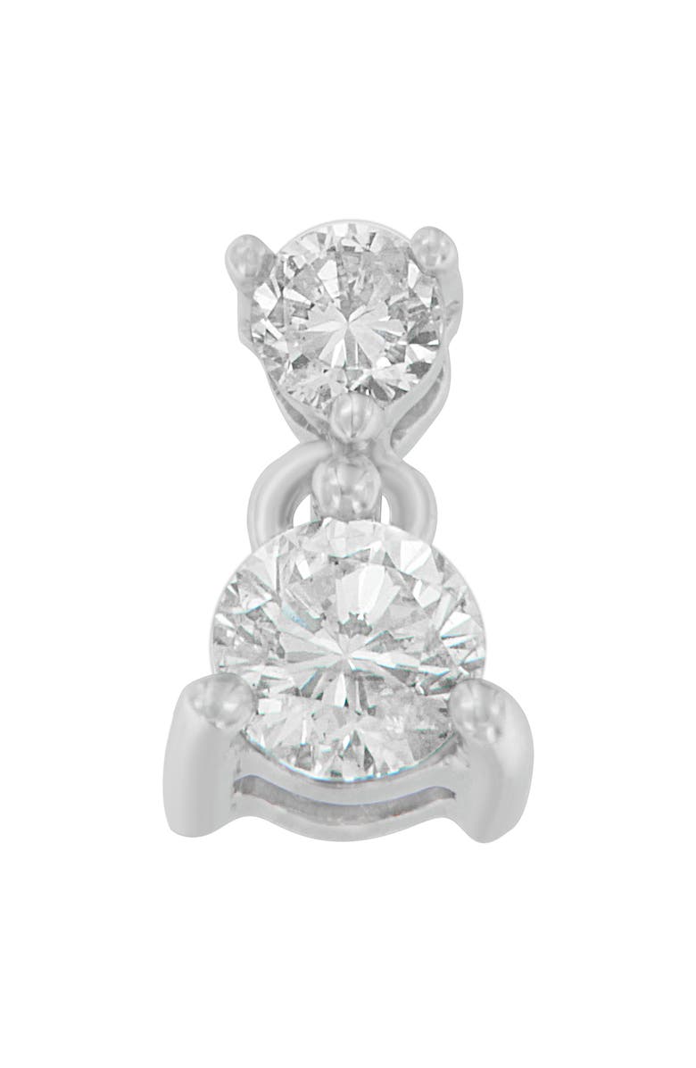 Haus of Brilliance 14K White Gold 1/2 cttw Round Cut Diamond Pendant Necklace, Alternate, color, White