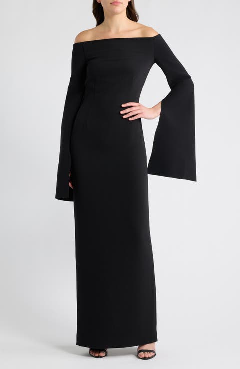 Marcella Fluted Sleeve Maxi Dress