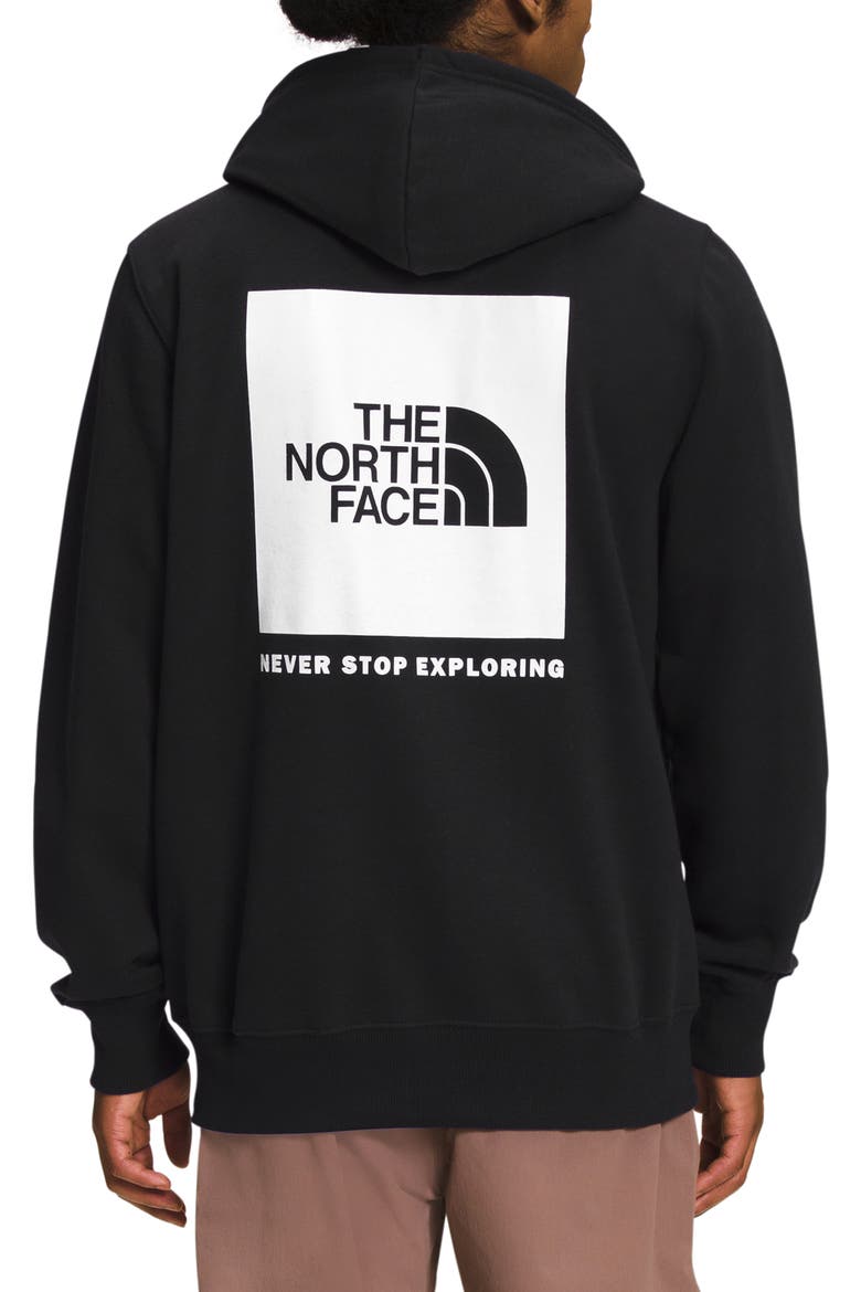NSE Box Logo Graphic Hoodie, Alternate, color, TNF BLACK TNF WHITE