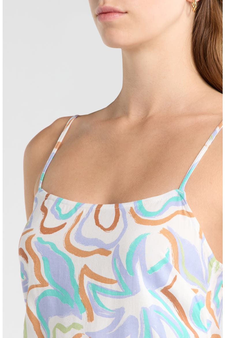 By Your Side Print Sleeveless Minidress, Alternate, color, WHITE MULTI