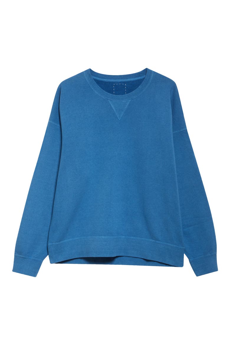 Jumbo French Terry Sweatshirt, Alternate, color, LT. INDIGO