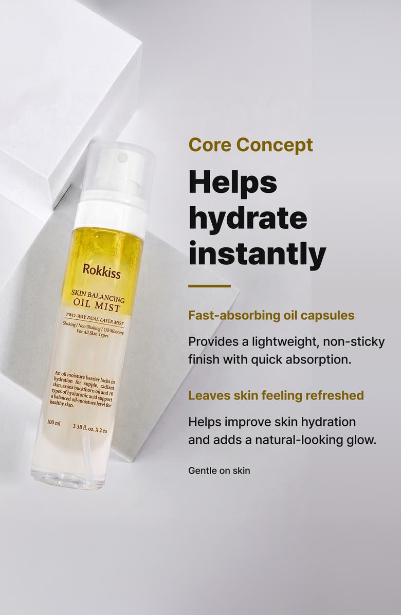 ROKKISS Skin Balancing Oil Mist Duo, Alternate, color, 