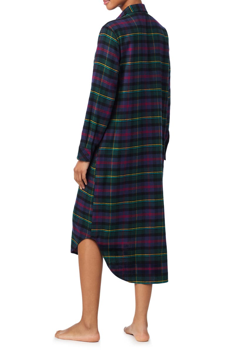 Lauren Ralph Lauren Plaid Print Sleepshirt, Alternate, color, Multi Plaid