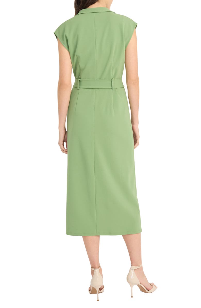 Donna Morgan Cap Sleeve Crepe Utility Shirtdress, Alternate, color,