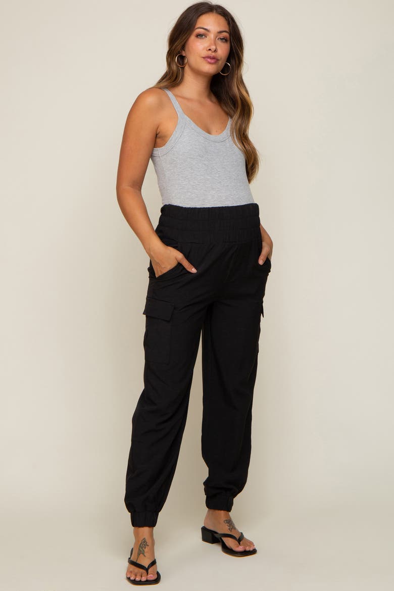 Cargo Pocket Joggers, Main, color, Black