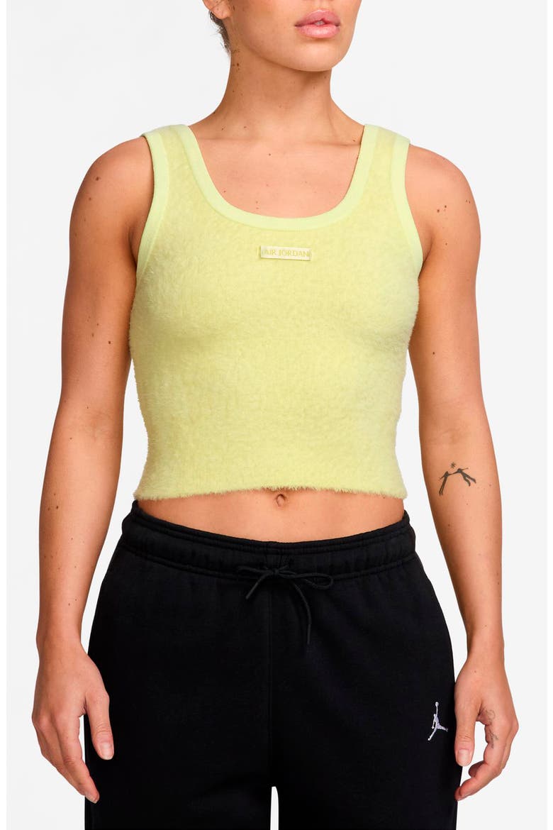 Air Jordan Sweater Tank, Main, color, LUMINOUS GREEN/ ZINNIA/ GREEN