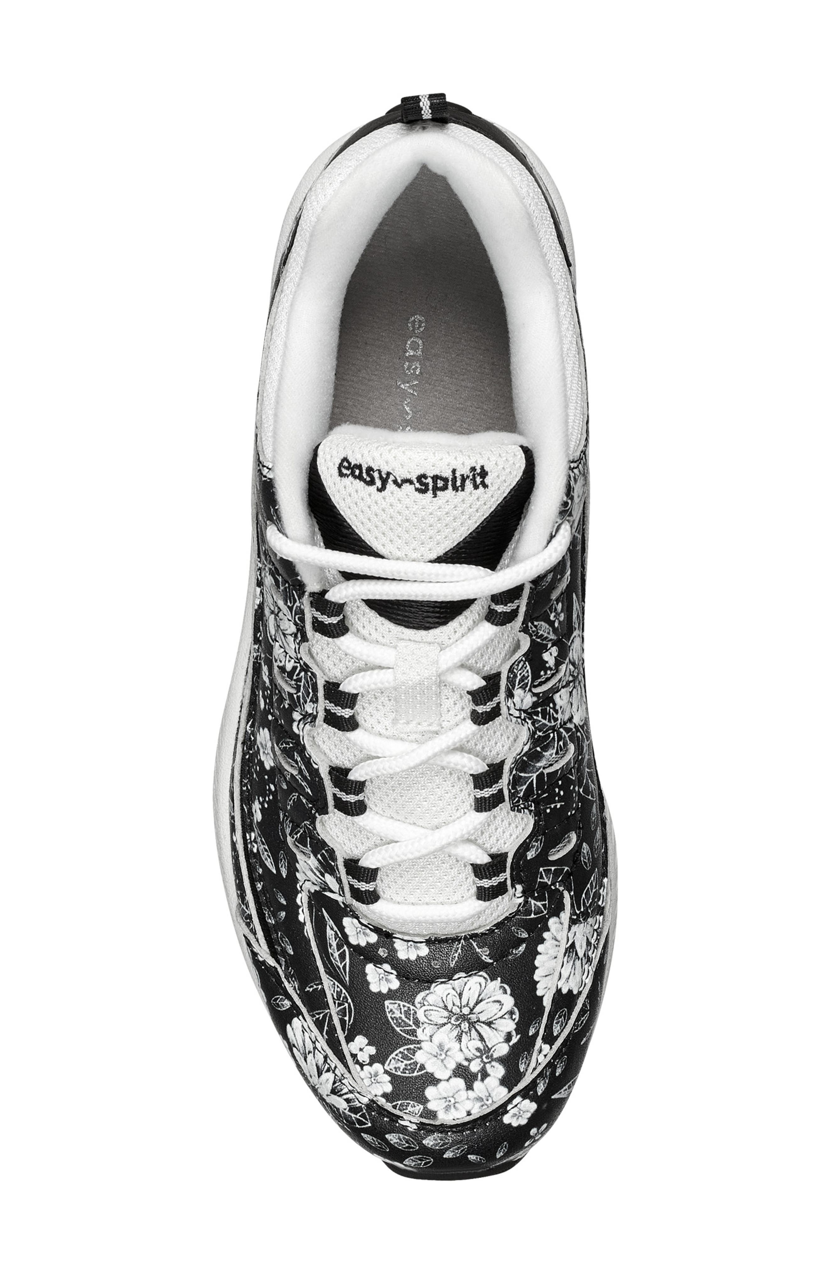 Easy Spirit Romy Sneaker, Alternate, color, Black Floral