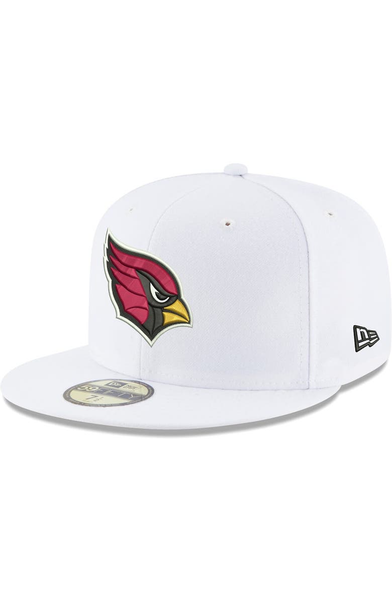 New Era Men's New Era White Arizona Cardinals Omaha 59FIFTY Fitted Hat, Main, color, White