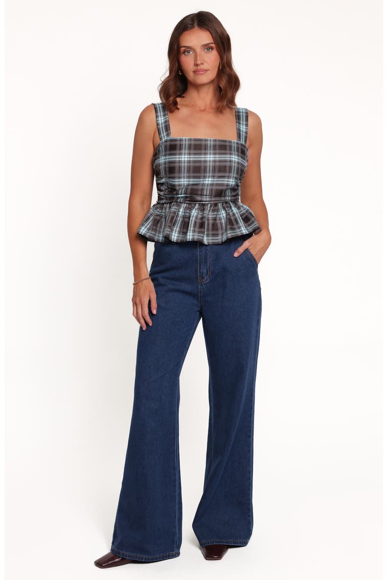 Sellie High Waist Flare Leg Jeans, Alternate, color, INDIGO BLUE