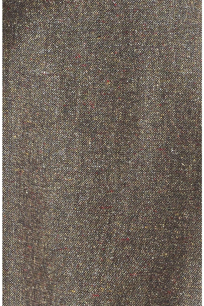 Hinge® Metallic Tweed Skater Skirt, Alternate, color, GREEN COMBO