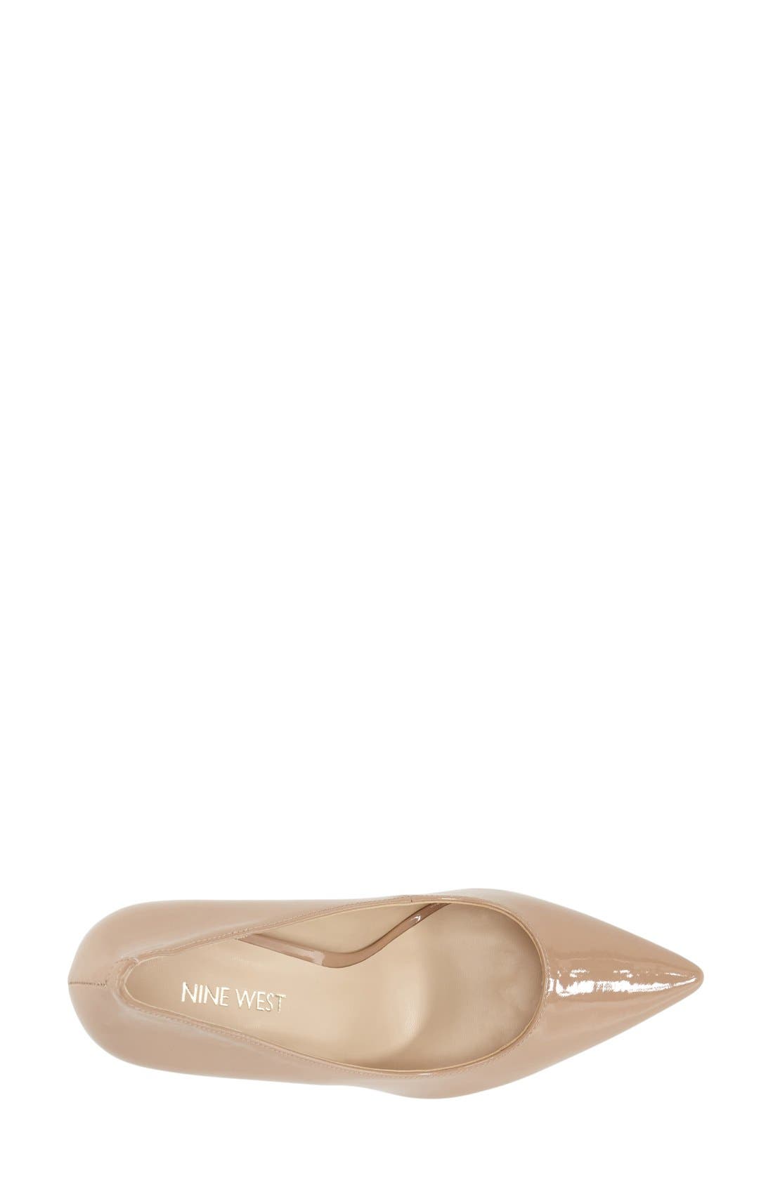 'Jackpot' Pointy Toe Pump, Alternate, color, LIGHT NATURAL