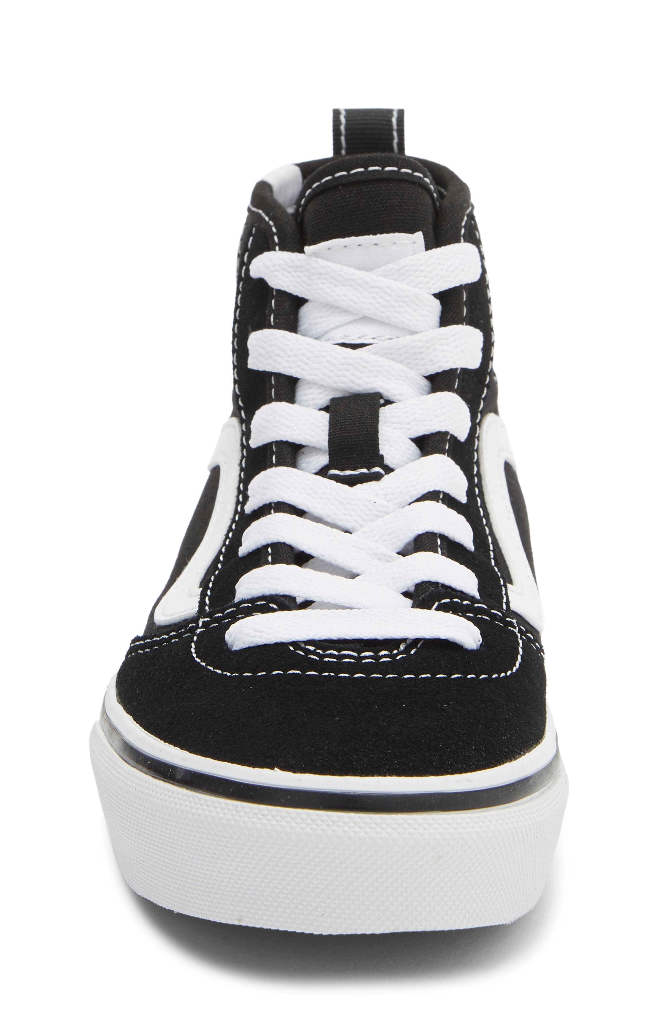 Vans Kids' Ashwood Hi Decon Sneaker, Alternate, color, Suede/Canvas Black/White