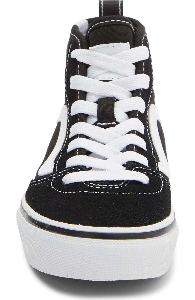 Vans Kids' Ashwood Hi Decon Sneaker, Alternate, color, Suede/Canvas Black/White