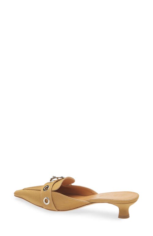 Shop Aeyde Danielle Grosgrain Pointed Toe Mule In Caramel