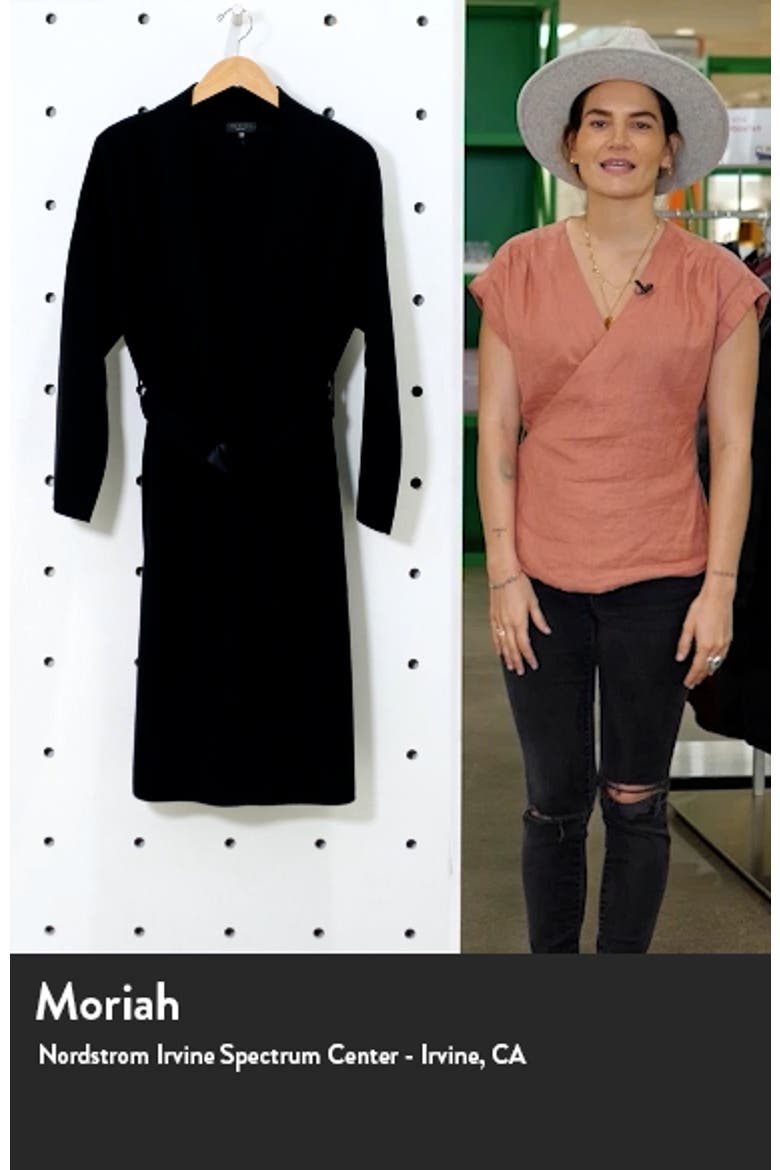 Emory Merino Wool Sweater Coat video