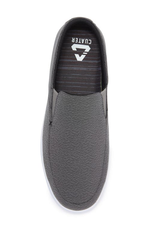 Travismathew Phenom Slip-on Sneaker In Heather Dark Grey Woven
