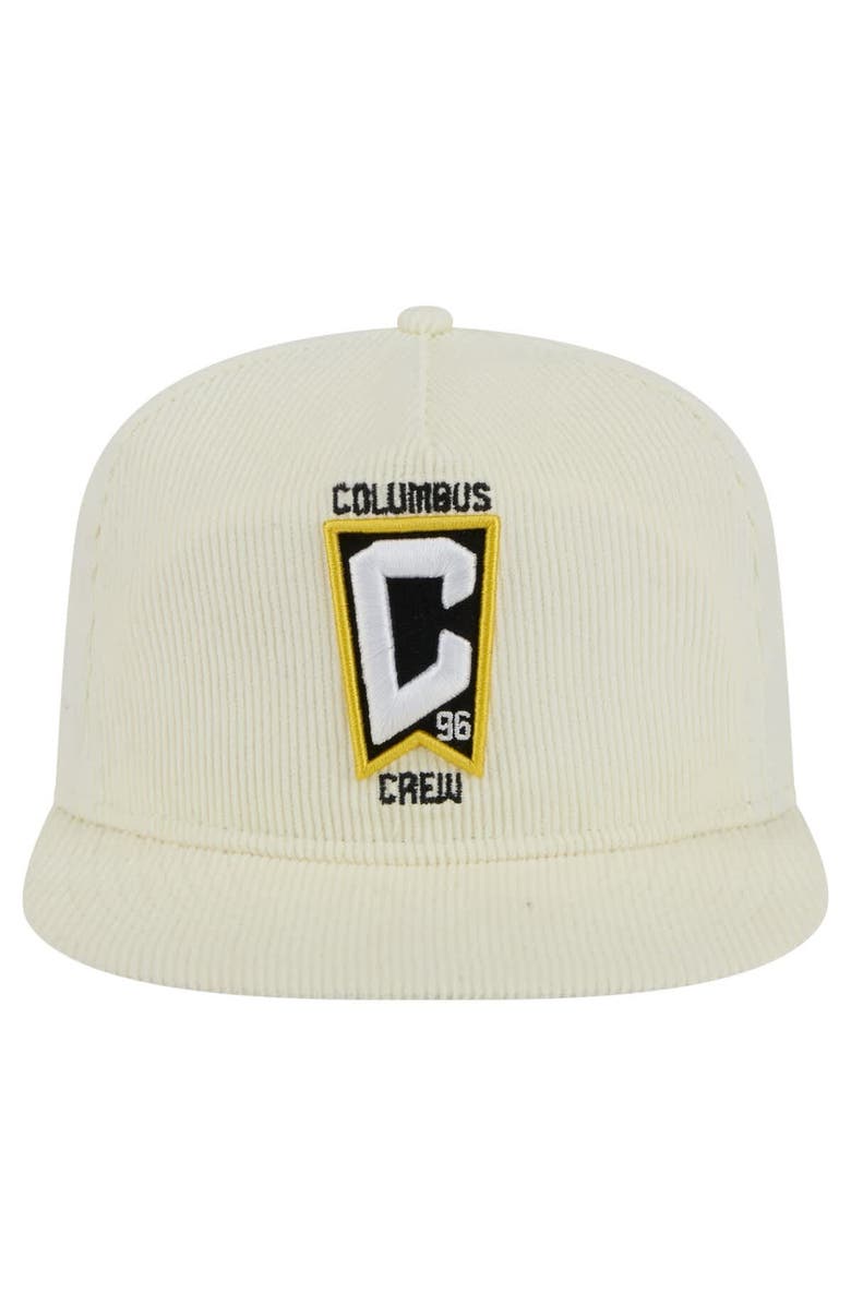 New Era Men's New Era  Cream Columbus Crew 2025 Kickoff Snapback Golfer Hat, Alternate, color, 
