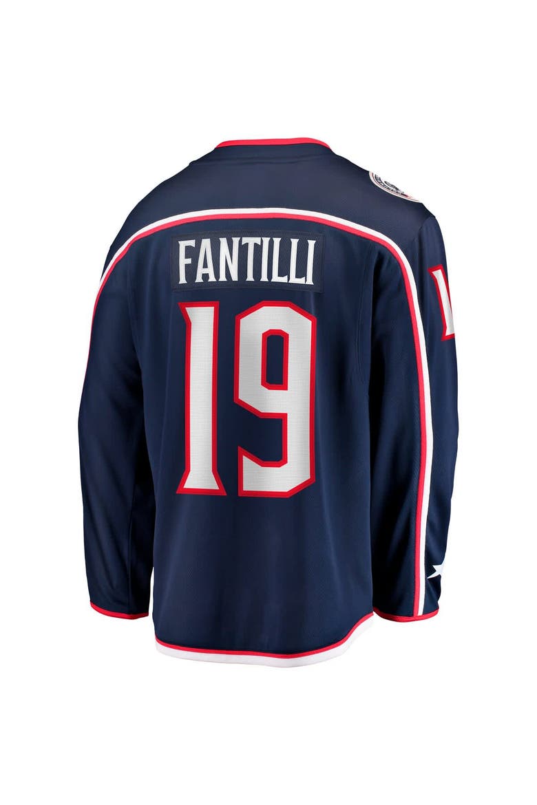Men's Fanatics Adam Fantilli Navy Columbus Blue Jackets Home Premier Breakaway Player Jersey, Alternate, color, Navy