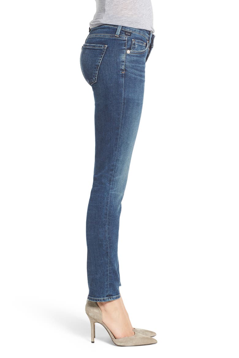 Racer Slim Jeans, Alternate, color, CASPIAN