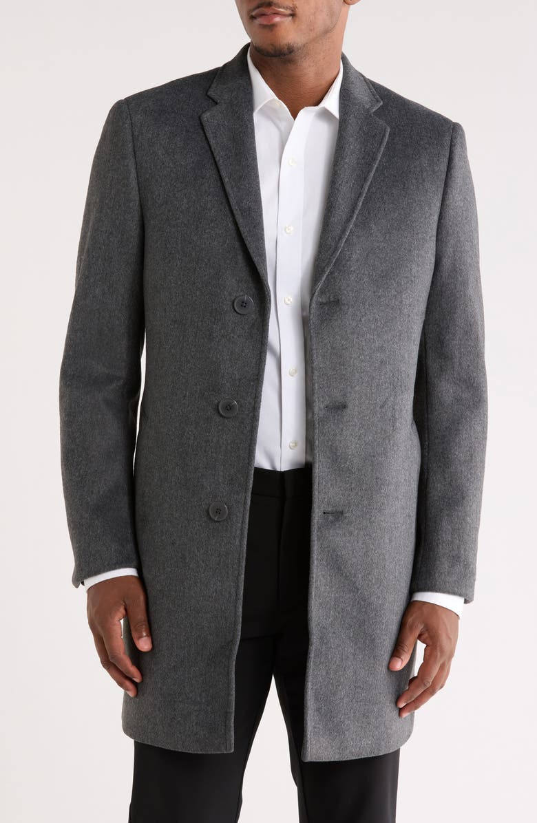 NORDSTROM RACK Top Coat, Main, color, Grey Dark Heather